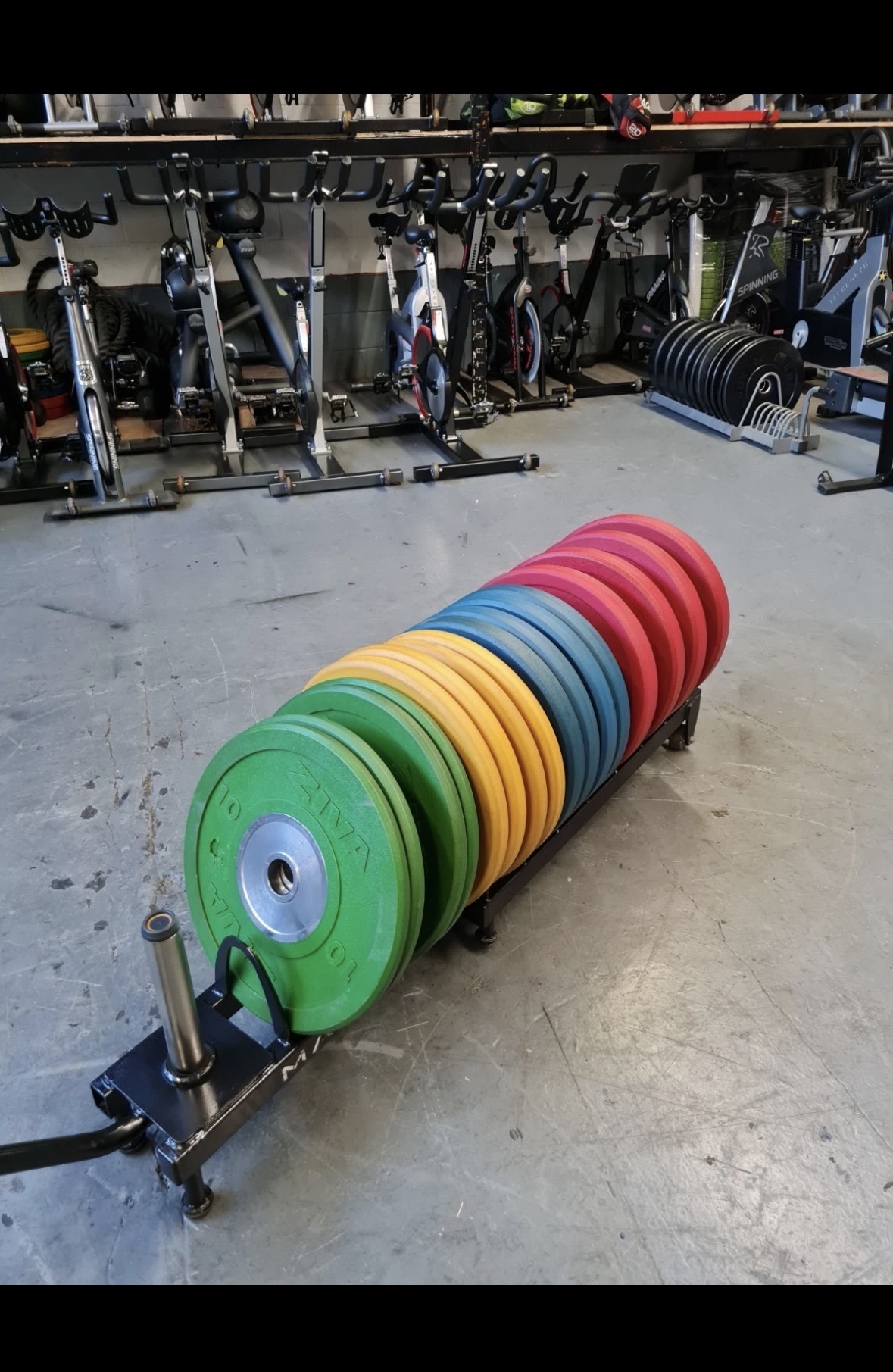 280KG ZIVA OLYMPIC WEIGHT BUMPER PLATES /RACK COMMERCIAL GYM EQUIPMENT - Image 2