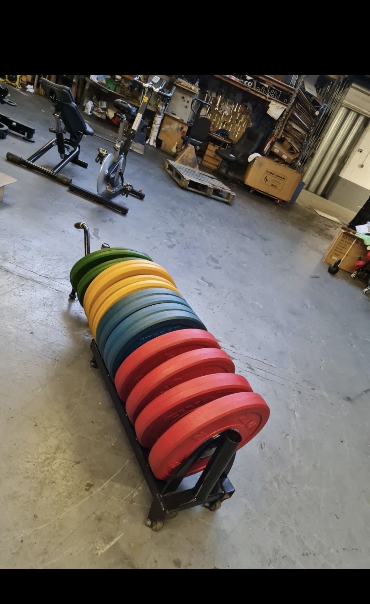 280KG ZIVA OLYMPIC WEIGHT BUMPER PLATES /RACK COMMERCIAL GYM EQUIPMENT - Image 5
